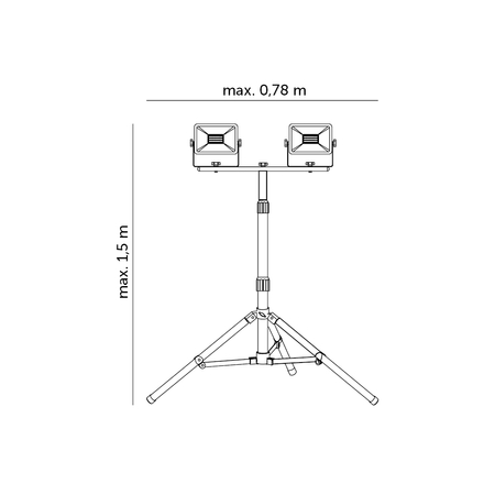 Naświetlacz LED TIGRA S 2x30W 4000K IP65 Kobi