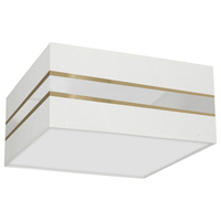 Milagro - Lampa sufitowa Kwadrat ULTIMO WHITE 2xE27