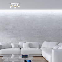 Milagro - Lampa sufitowa VIDAR WHITE/GOLD 3xGU10