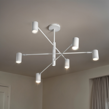 Lampa 6 x spot GU10 DD-40 biała SIENA