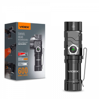 Latarka przenośna LED czołowa 2w1 10W 600lm IP66 5000K Luminus SST20 USB magnetyczna VLF-A244RH