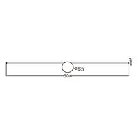 Kinkiet Modern Slim 60 cm biały LED 3000K