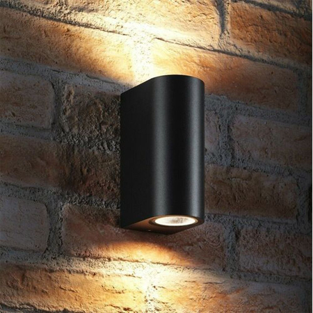 Oprawa elewacyjna kinkiet LED czarny 6W IP44 2700K