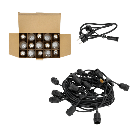 Girlanda BAJA LED SET 15x1W 15m E27 Kobi Design