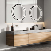 Lampa wisząca Mirror L czarna IP44 LED CCT