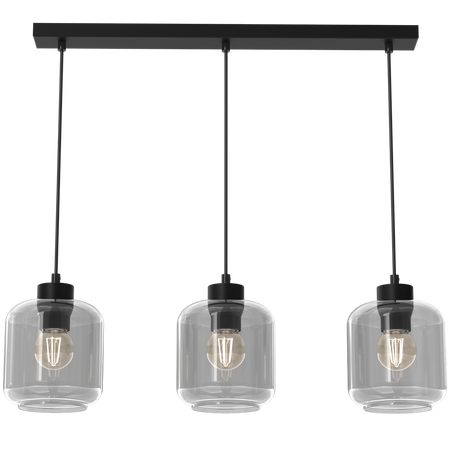 Milagro - Lampa wisząca SOMBRA SMOKED  3xE27