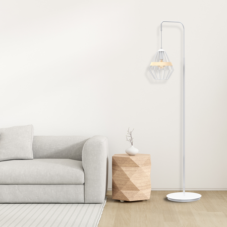 Milagro - Lampa stojąca CLIFF WHITE 1xE27