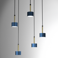 Milagro - Lampa wisząca ARENA BLUE/GOLD 5xGX53