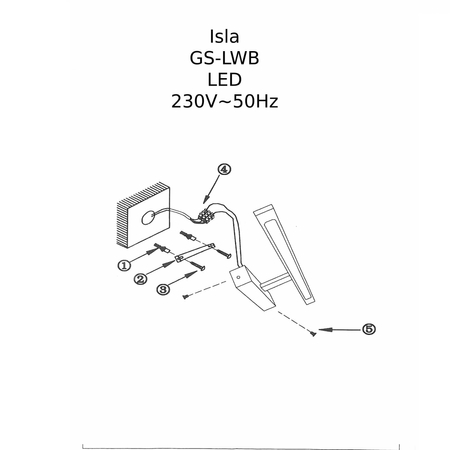 Isla kinkiet złoty średni z IP44 3000K