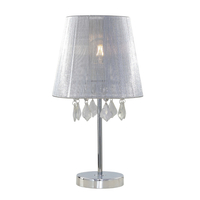 Lampa stołowa Mona srebrna 1xE14