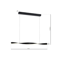 Milagro - Lampa wisząca SWIRL 24W LED