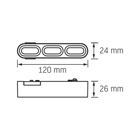 Lampa Diodowa LED 5.5W 4000K 48V do szyny magnetycznej VIDEX VL-TRMS-LD13B