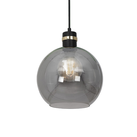 Milagro - Lampa wisząca OMEGA BLACK/GOLD 1xE27