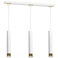 Milagro - Lampa wisząca DANI WHITE/GOLD 3xGU10