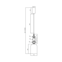 Lampa wisząca Arte 12W LED śr. 13cm czarny