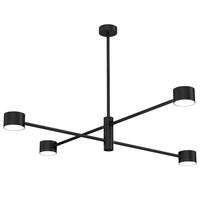 Milagro - Lampa sufitowa CROSS BLACK 4xGX53