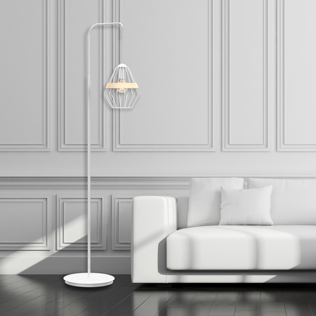 Milagro - Lampa stojąca CLIFF WHITE 1xE27
