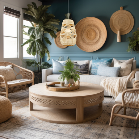Milagro - Lampa wisząca ARONA NATURAL 1xG9 fi 250