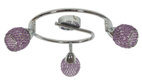 CLEAR LAMPA SUFITOWA SPIRALA 3X40W G9 FIOLET