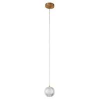 Lampa wisząca Brillant 1 złota LED CCT