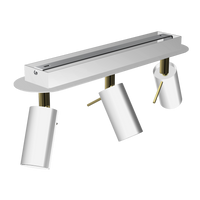 Lampa sufitowa PRESTON GOLD/WHITE 3x mini GU10