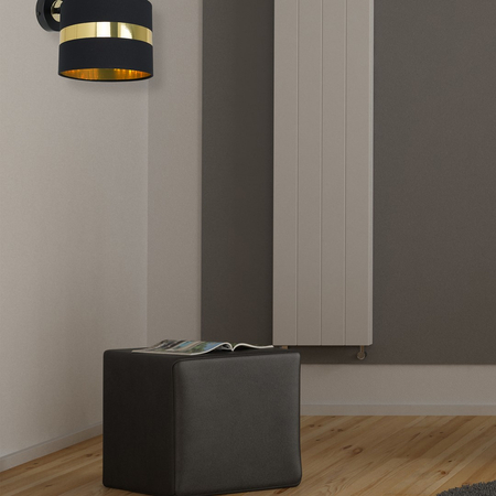 Milagro - Kinkiet PALMIRA BLACK / GOLD 1xE27 60W