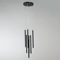 Lampa wisząca Lungo 7 czarna 7xG9
