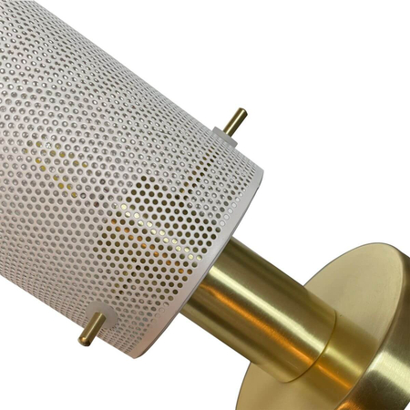Lampa biurkowa Tirana biała 1xE27