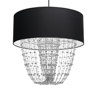 Milagro - Lampa wisząca ALMERIA BLACK/CHROME 1xE27