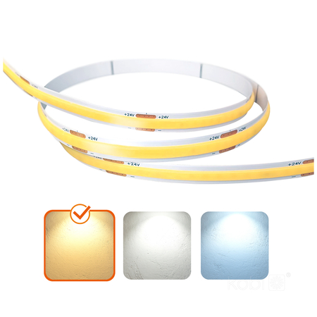 Taśma LED TRAMO 320 COB 50m 3000K 24V IP20 Kobi Premium