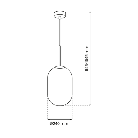 Milagro - Lampa wisząca ALIAS GOLD 1xE14 fi 240