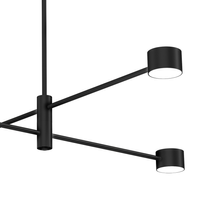 Milagro - Lampa sufitowa CROSS BLACK 4xGX53