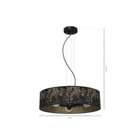 Milagro - Lampa Wisząca SATINO GOLD 3xE27