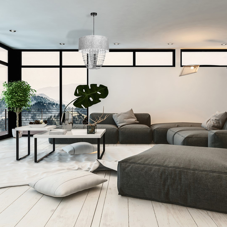 Milagro - Lampa wisząca ALMERIA SILVER/BLACK 1xE27