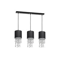Milagro - Lampa wisząca ALMERIA BLACK/CHROME 3xE27