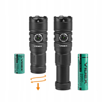 Latarka LED Videx 1500 Lumenów Barwa 5000K USB C IP66 Zasięg do 220m VLF-A298