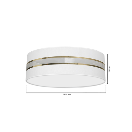 Milagro - Lampa Sufitowa ULTIMO WHITE 3xE27 Ø60cm