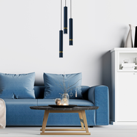 Milagro - Lampa wisząca JOKER NAVY BLUE/GOLD 3xGU10
