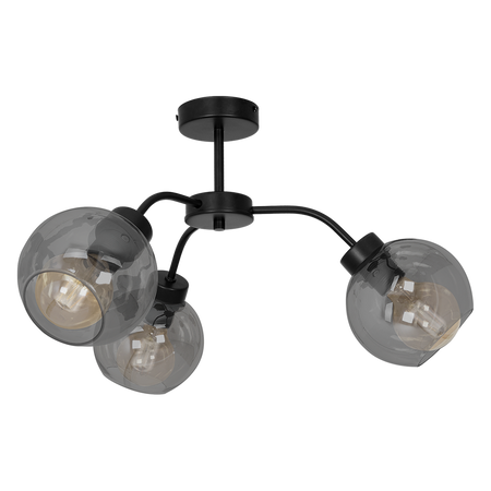 Milagro - Lampa sufitowa SOFIA SMOKED 3xE27