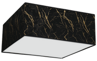 Milagro - Lampa sufitowa SENSO Black/Gold kwadrat 2xE27