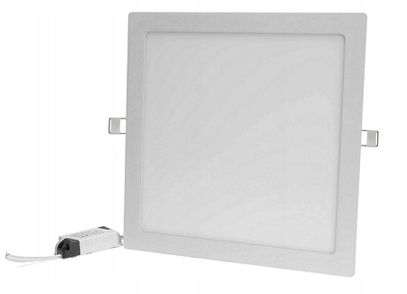 PANEL LED PODTYNKOWY PLAFON SUFITOWY KWADRAT 24W B.NEUTRALNA