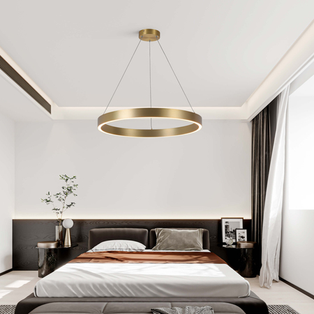 Lampa wisząca Midway Triangle złota LED 3000K