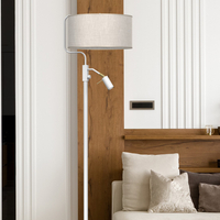 Milagro - Lampa podłogowa LINO BIEL / LEN 1xE27 + 1x mini GU10