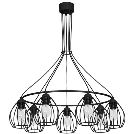 Milagro - Lampa Wisząca DON BLACK 7xE27