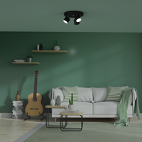 Milagro - Lampa sufitowa DIXIE BLACK 3xGX53