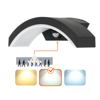 Kinkiet ogrodowy LED OME 10W 4000K LX IP54 czarny LED2B