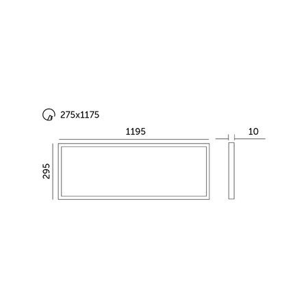 Panel LED NELIO 40W 30x120 4000K Kobi Pro