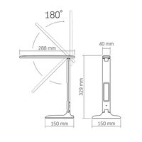 Lampka biurkowa LED 5W wielofunkcyjna ściemniana