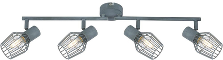 VIKING LAMPA SUFITOWA LISTWA 4X40W E14 SZARY