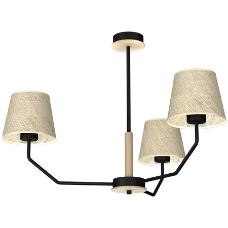 Milagro - Lampa wisząca ETNA Black 3xE27